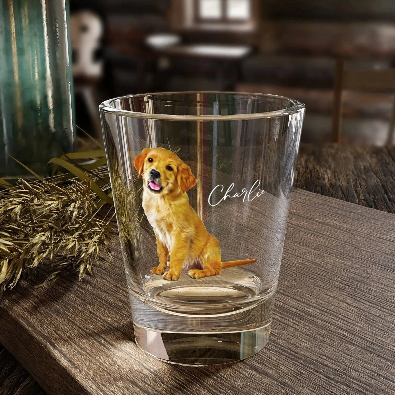 1.5 oz Custom Ceramic Shot Glass, Personalized Shot Glass