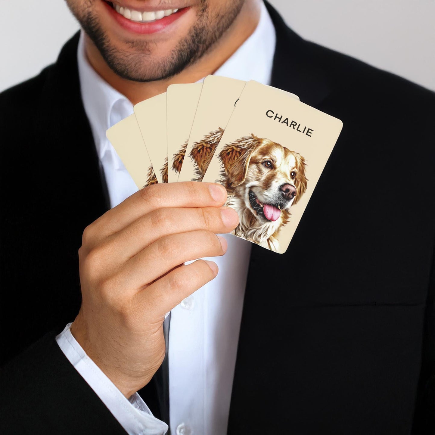 Custom Pet portrait Playing Poker Cards