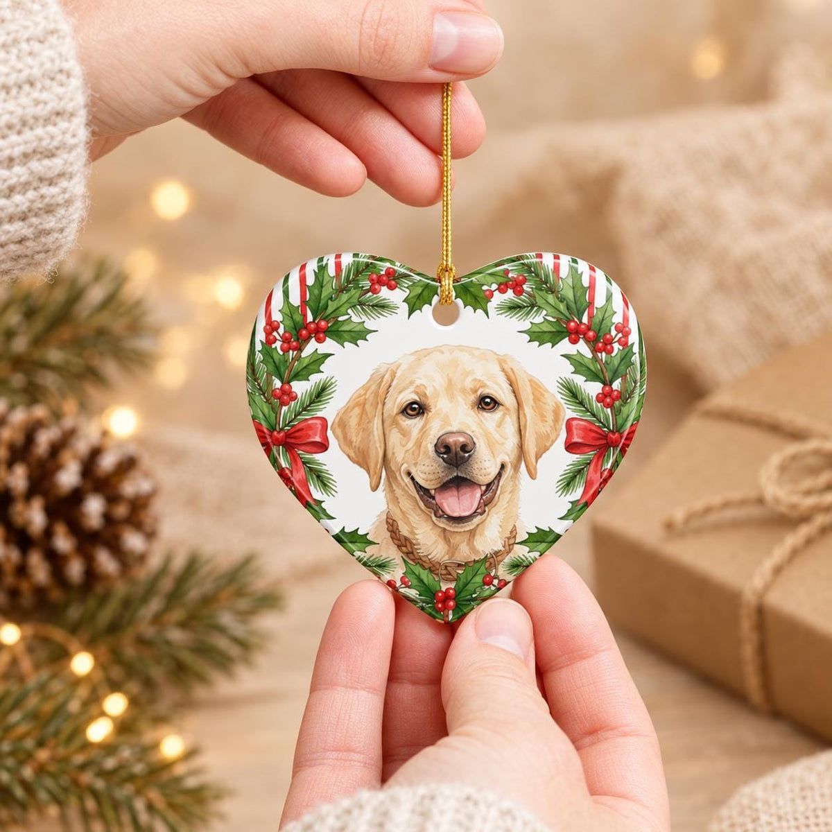 Custom Pet Photo Ornament, Personalized Ceramic Memorial Gift Now