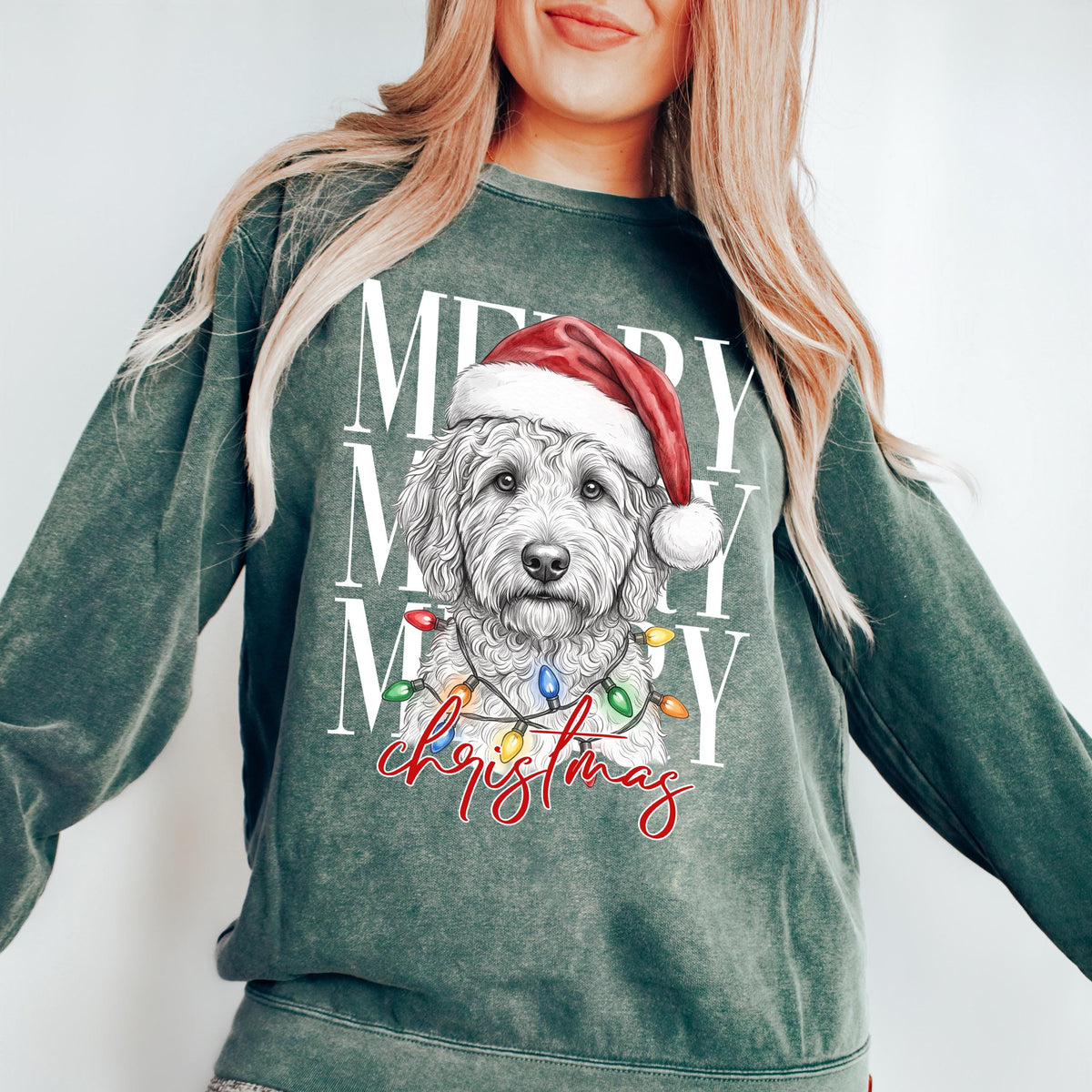 Custom Pet Christmas Sweatshirt, Personalized Photo Crewneck Xmas