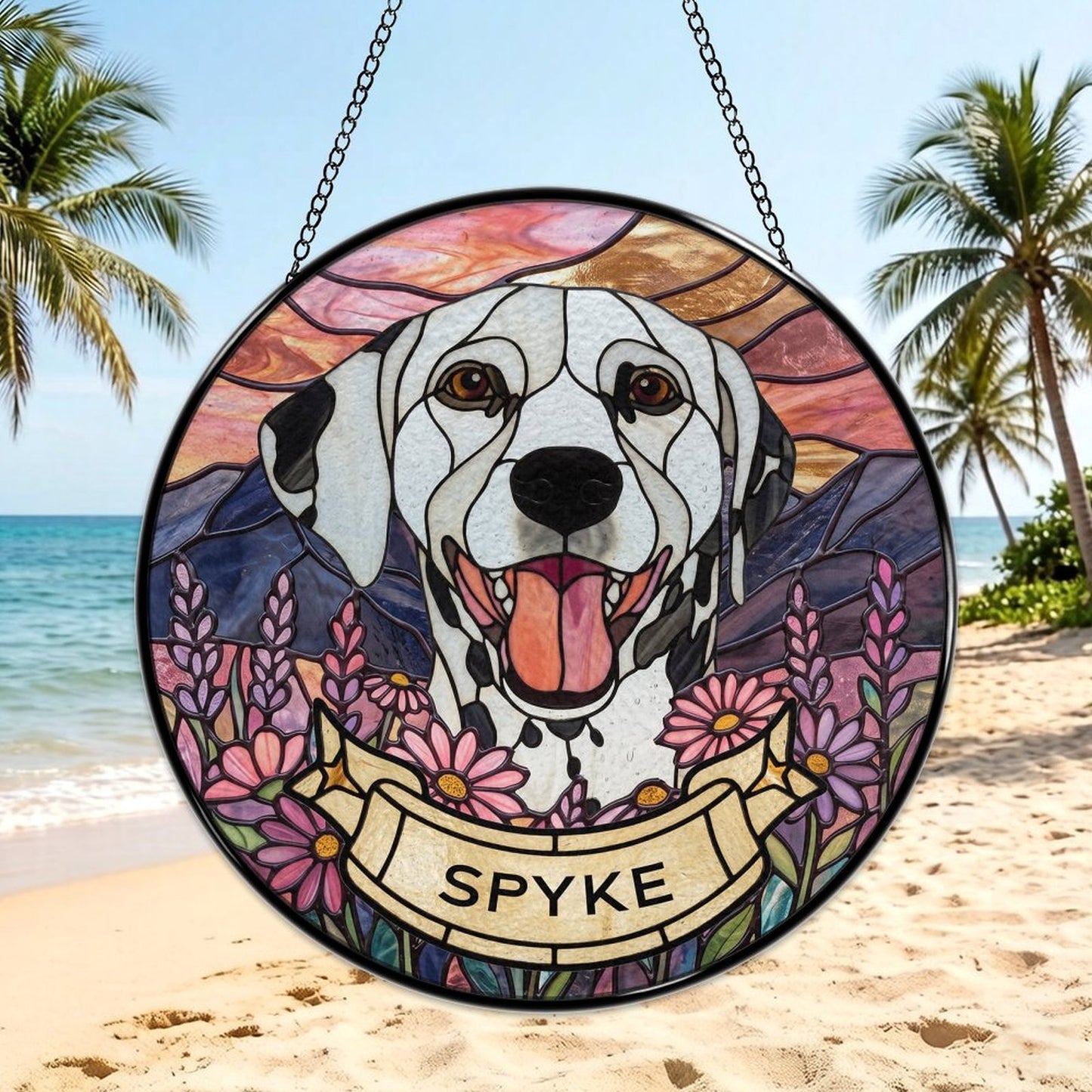 Design Stained Glass Suncatcher | Ships from USA