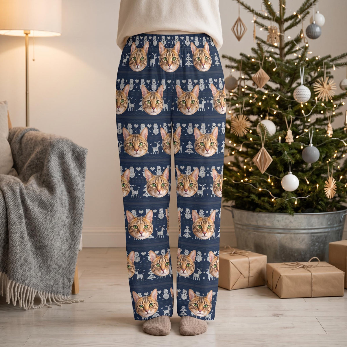Custom Pet Face Pajama pants from Photo & Name, Custom Dog Personalized Pajama Pants for Men Women and kids, family matching pajama Trousers