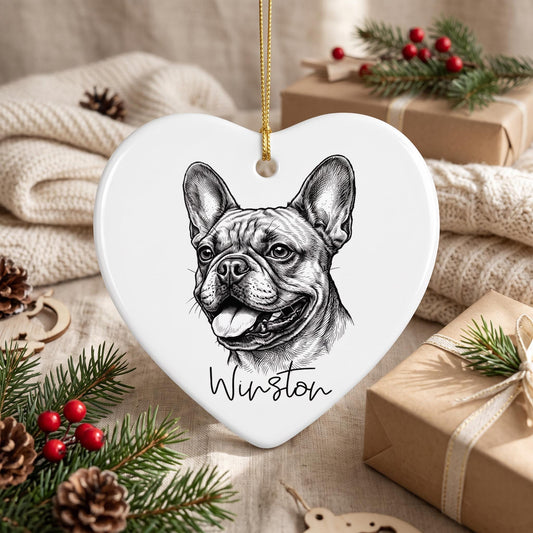 custom pet photo ornament Personalized Pet Christmas Ornament Pet