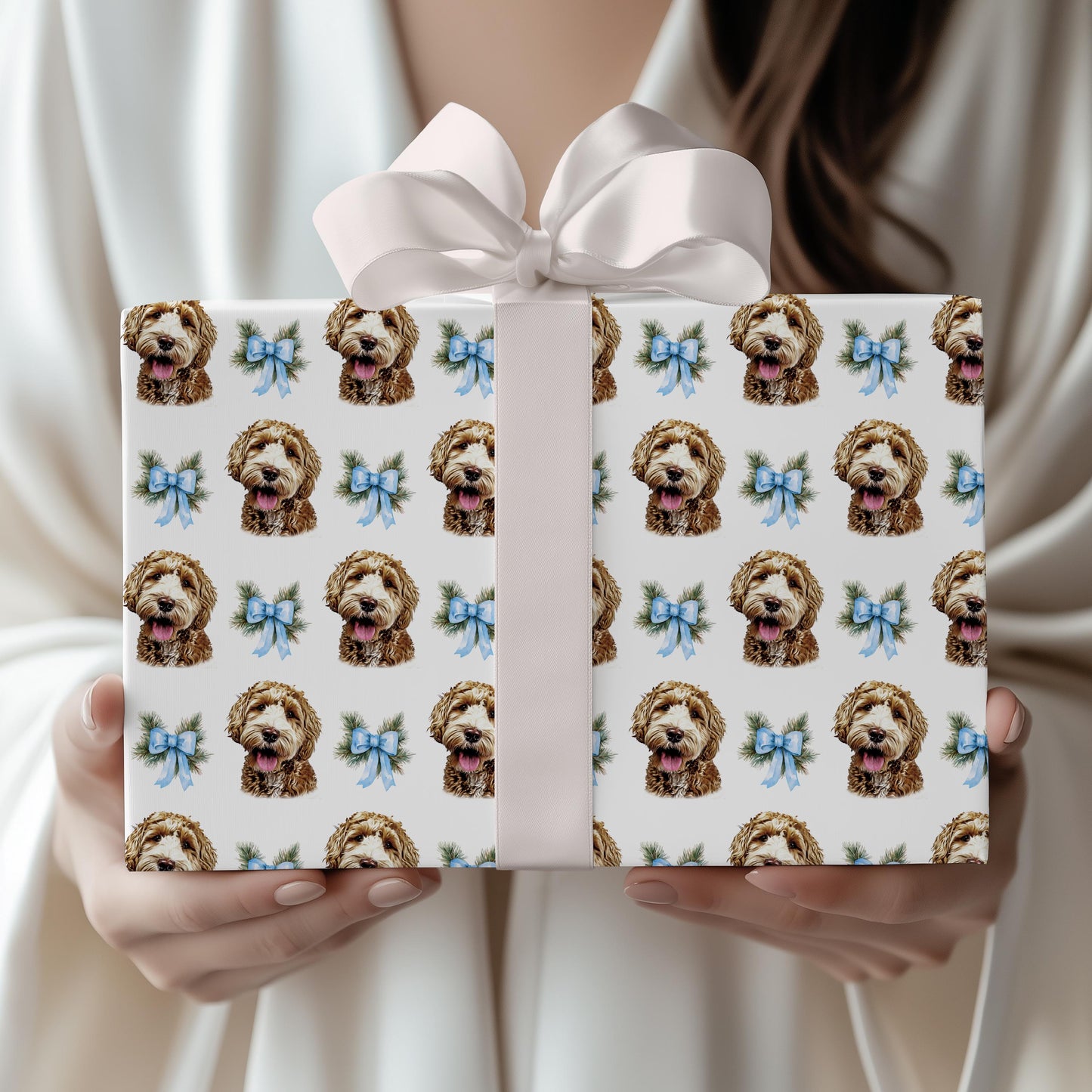 Custom Dog Wrapping Paper – Personalized Pet Gift Wrap | Festive Christmas & Birthday