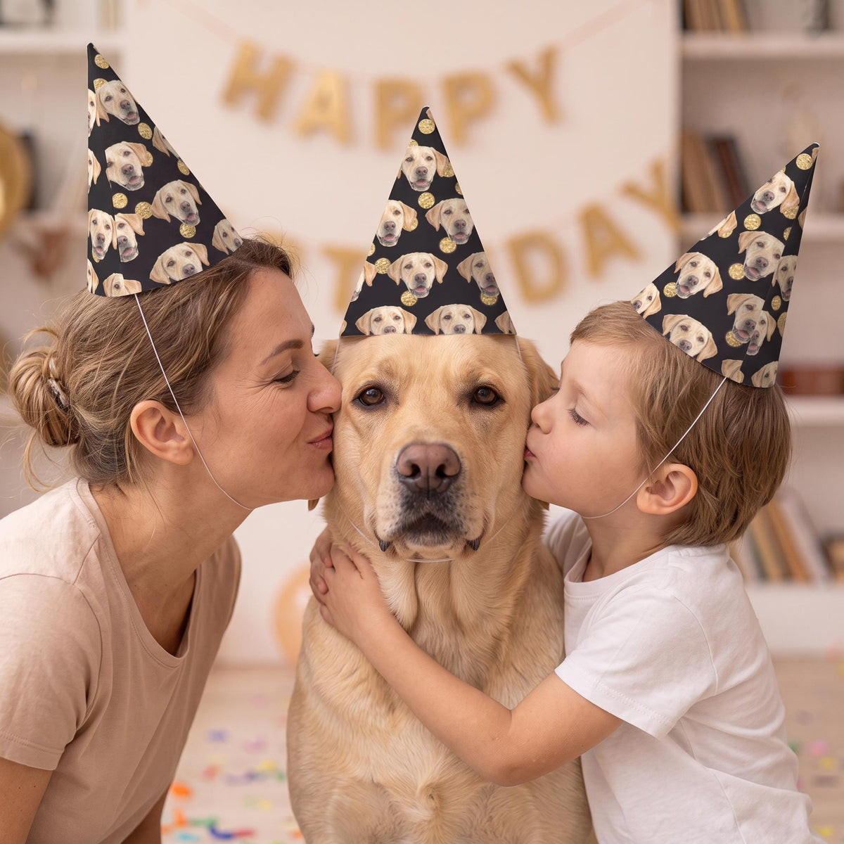 Custom Pet Party Hat', Dog & Cat Photo Hat, 6.69In X 4.33In Name.