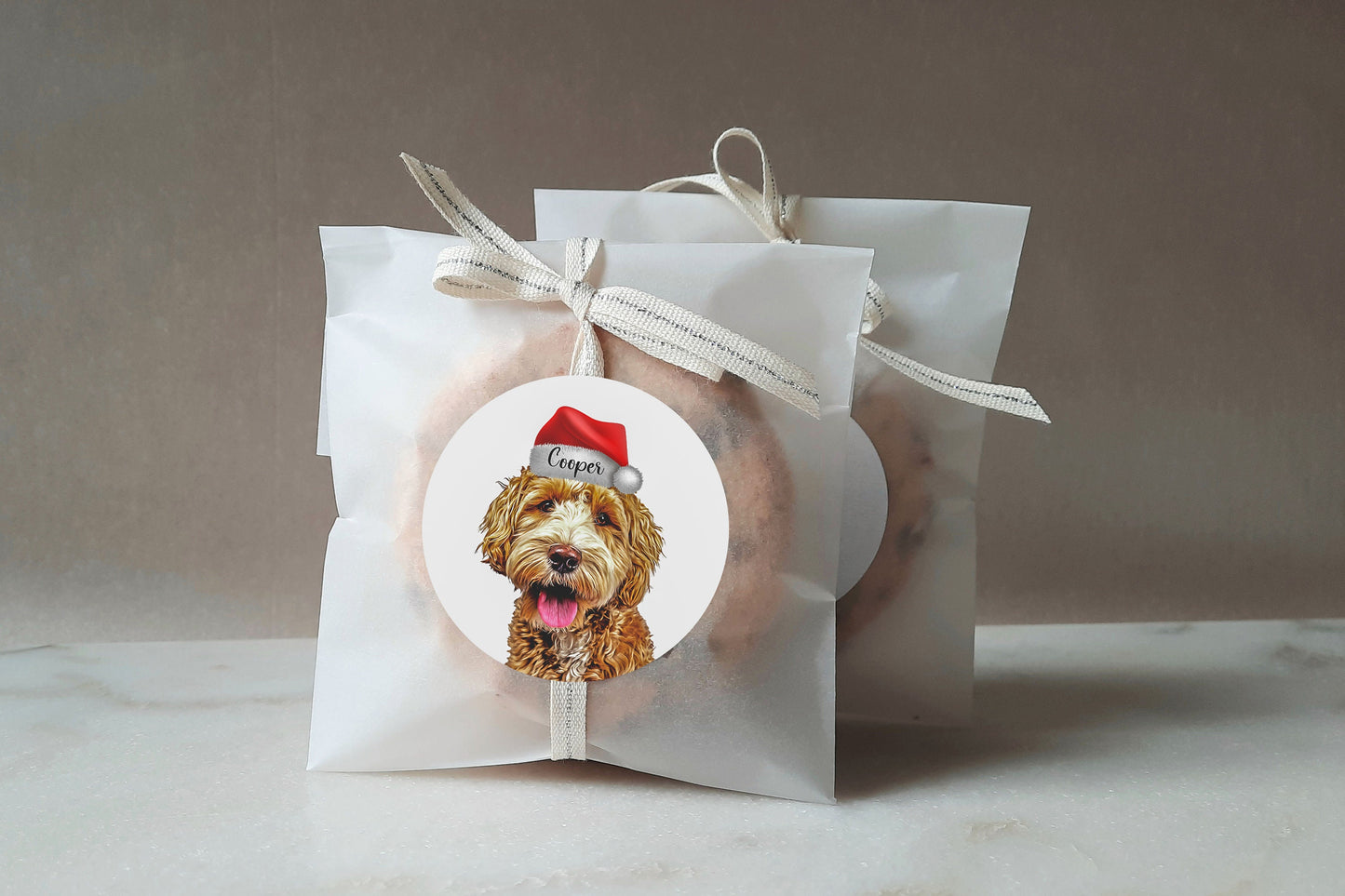 Custom pet Christmas Holiday Stickers labels