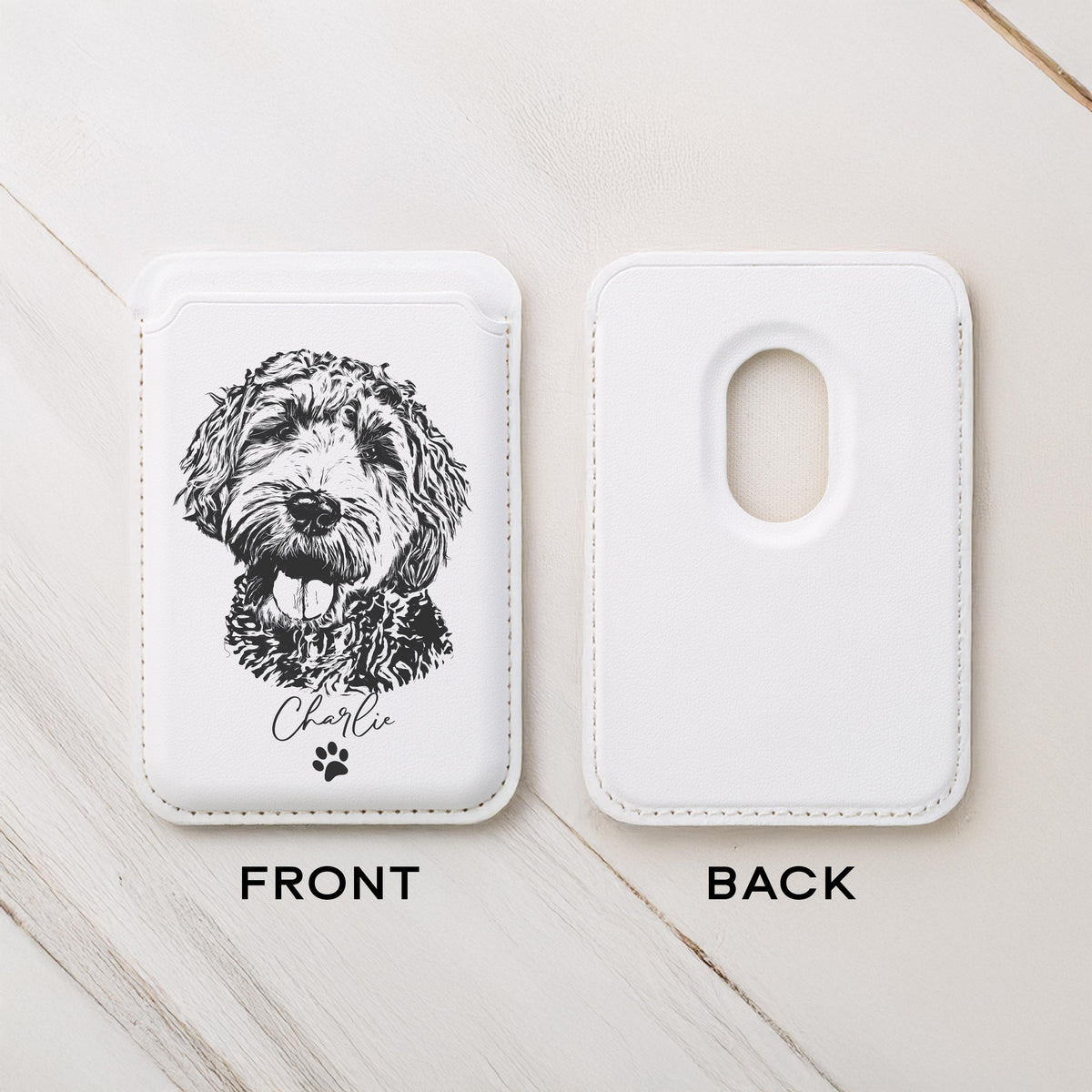 Custom Pet MagSafe Wallet, Personalized Pet Photo Slim Card Cases
