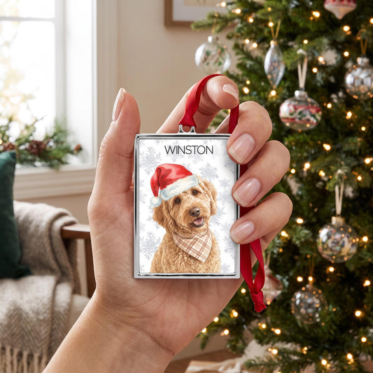custom pet portrait ornament,Personalized Pet Memorial Ornament