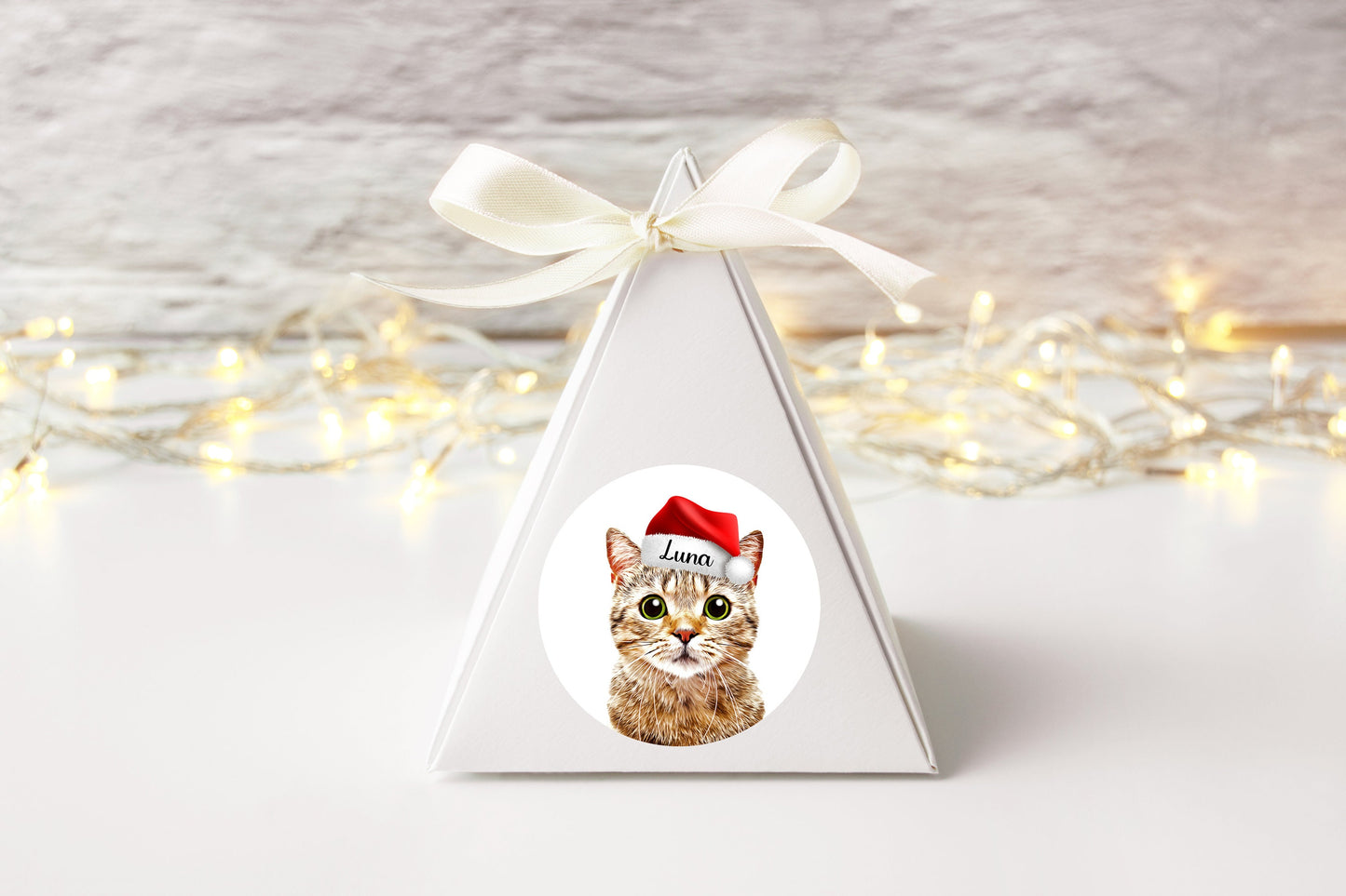 Custom pet Christmas Holiday Stickers labels