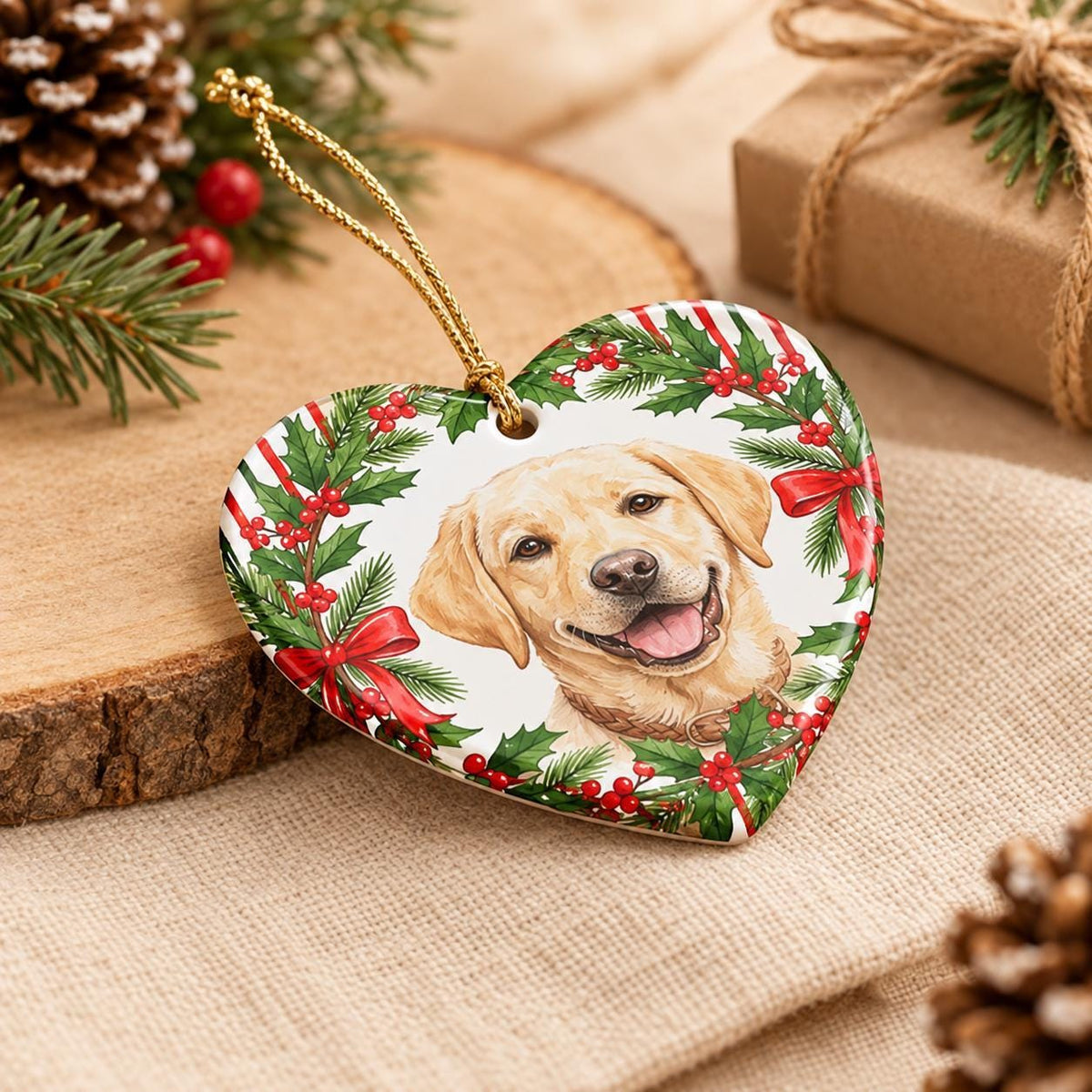 Custom Pet Photo Ornament, Personalized Ceramic Memorial Gift Now