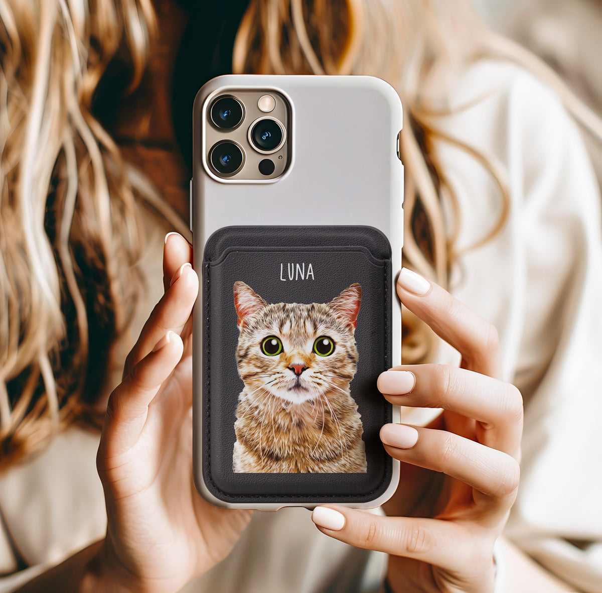 Custom Pet Magsafe Wallet, Personalized Photo Card Holder, Slim 2