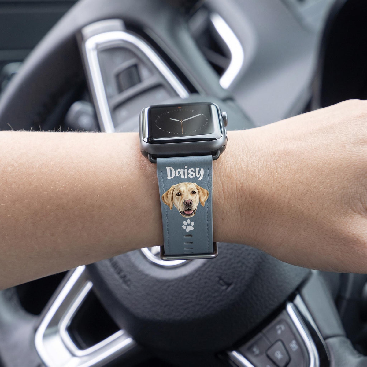 Custom Pet Watch Band, Personalized Apple Watch Strap 44mm Vegan!