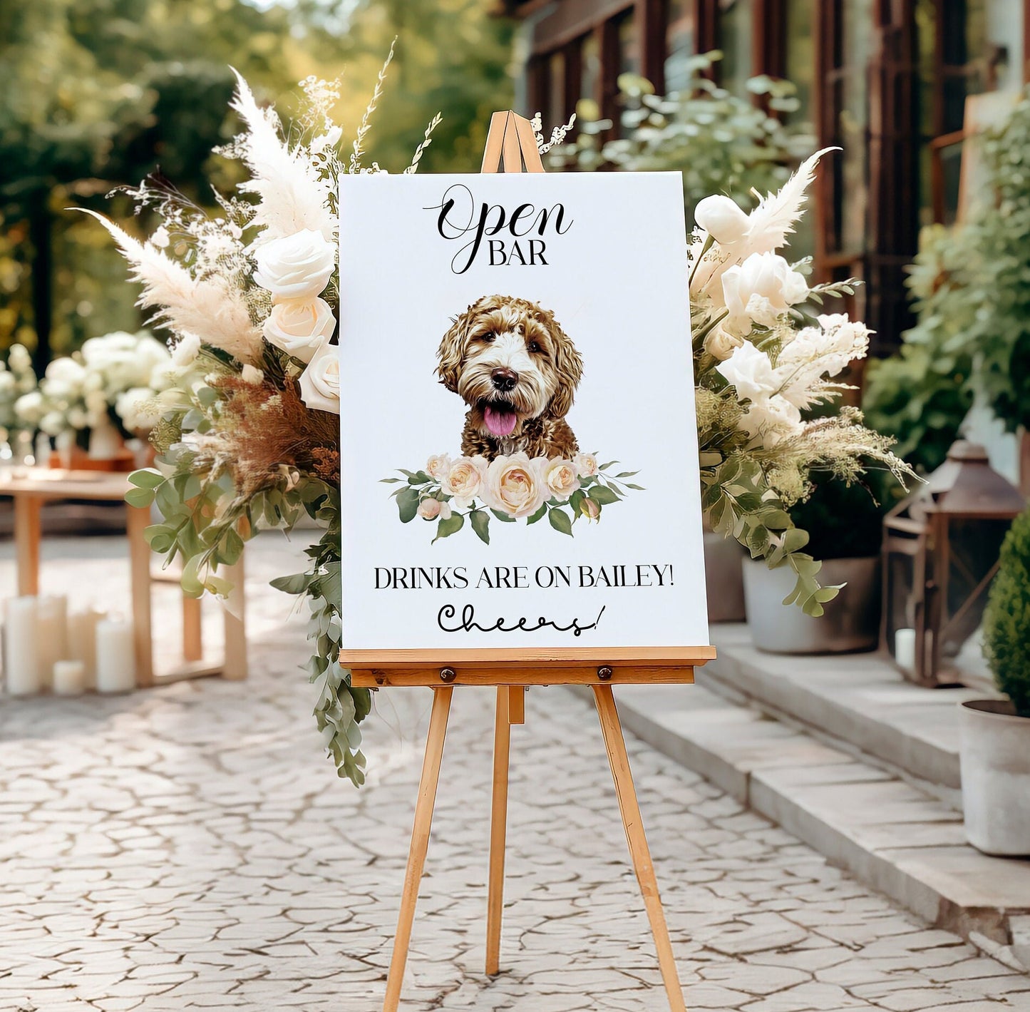 Custom Pet Open Bar Sign