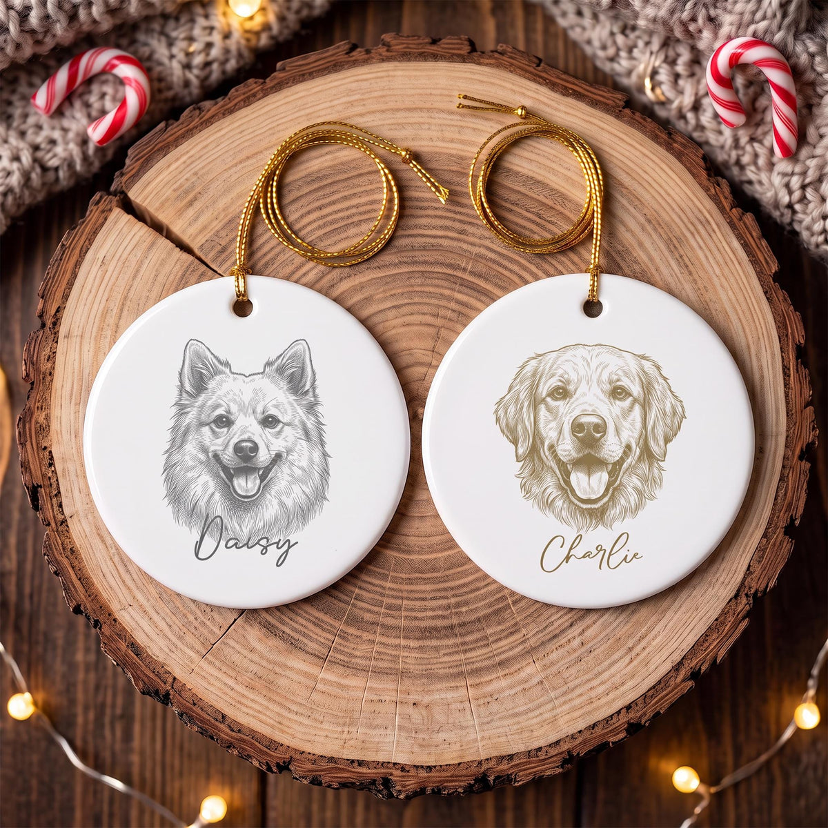 custom pet photo ornament Personalized Pet Christmas Ornament Pet