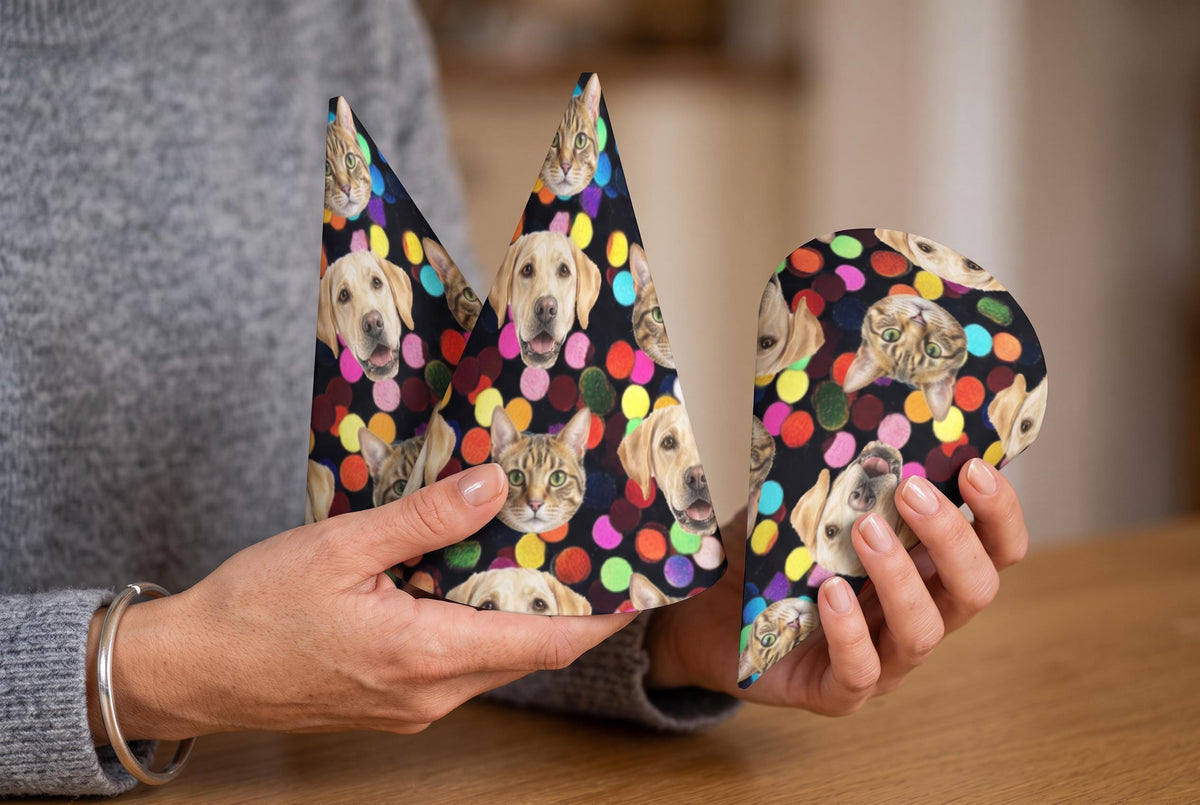Custom Pet Party Hat', Dog & Cat Photo Hat, 6.69In X 4.33In Name.