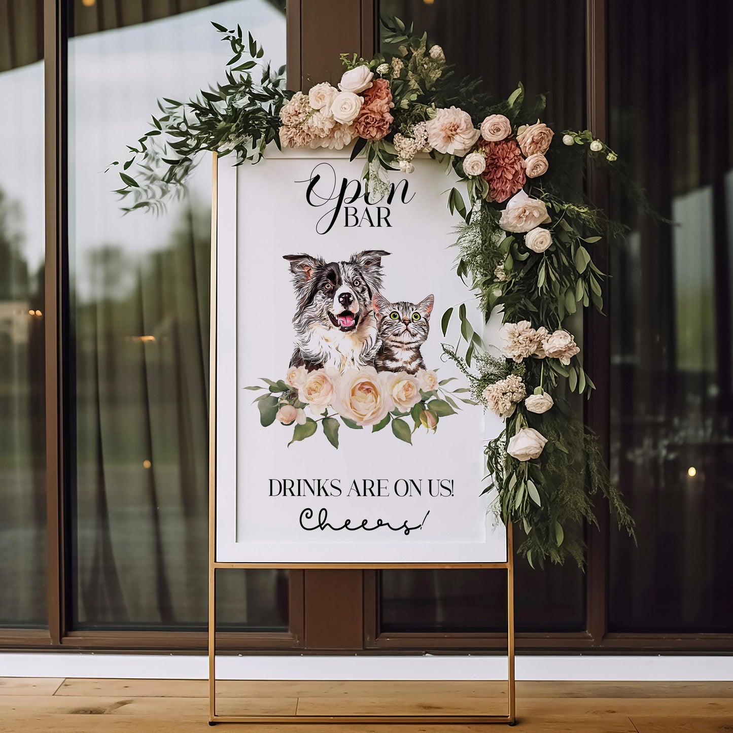 Custom Pet Open Bar Sign