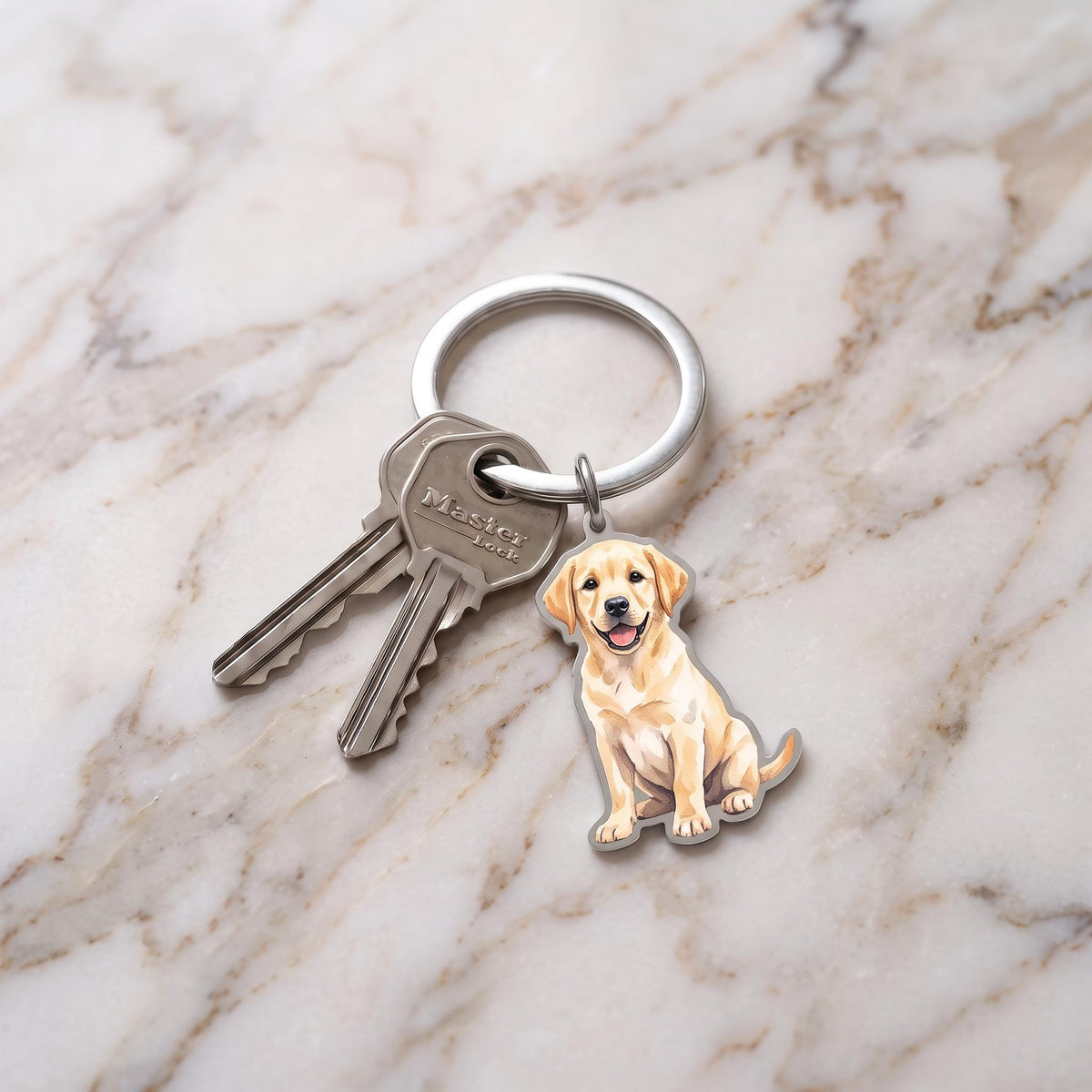 custom pet photo keychain, Stainless Steel 1" Portrait Charm Pets