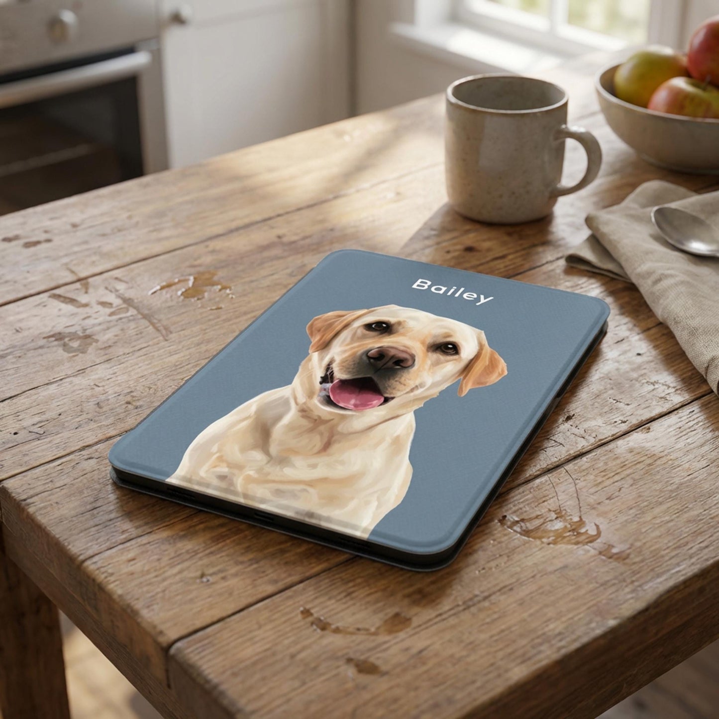 Custom Pet Kindle Case, Custom Dog Photo Kindle Cover Name, Pet Portrait PU leather Kindle Case, Dog Cat Animal Lover gift, mothers day gift