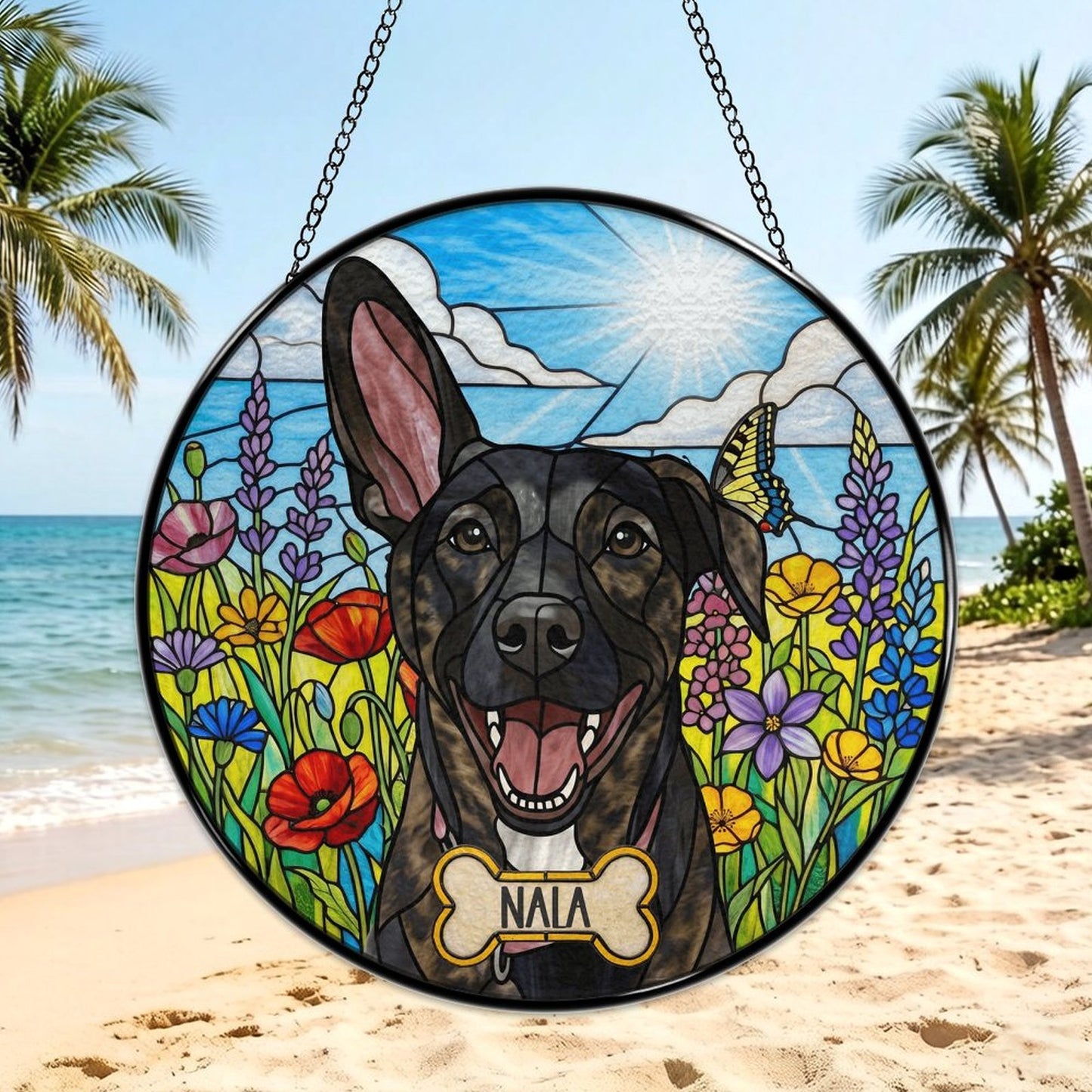Design Stained Glass Suncatcher | Ships from USA