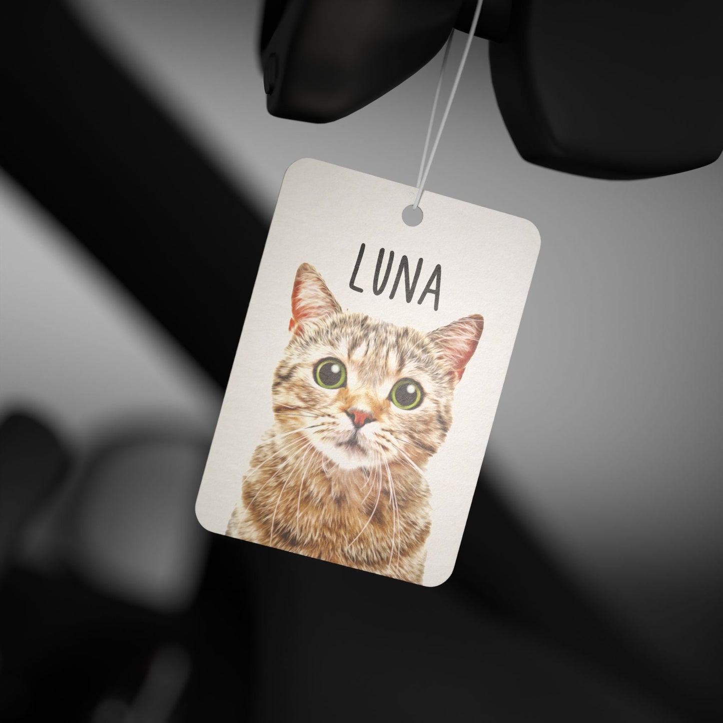 Custom pet air freshener from photo, Custom car freshener, Photo air freshener, Personalized gift for cat owner, Birthday Gift for dog dad