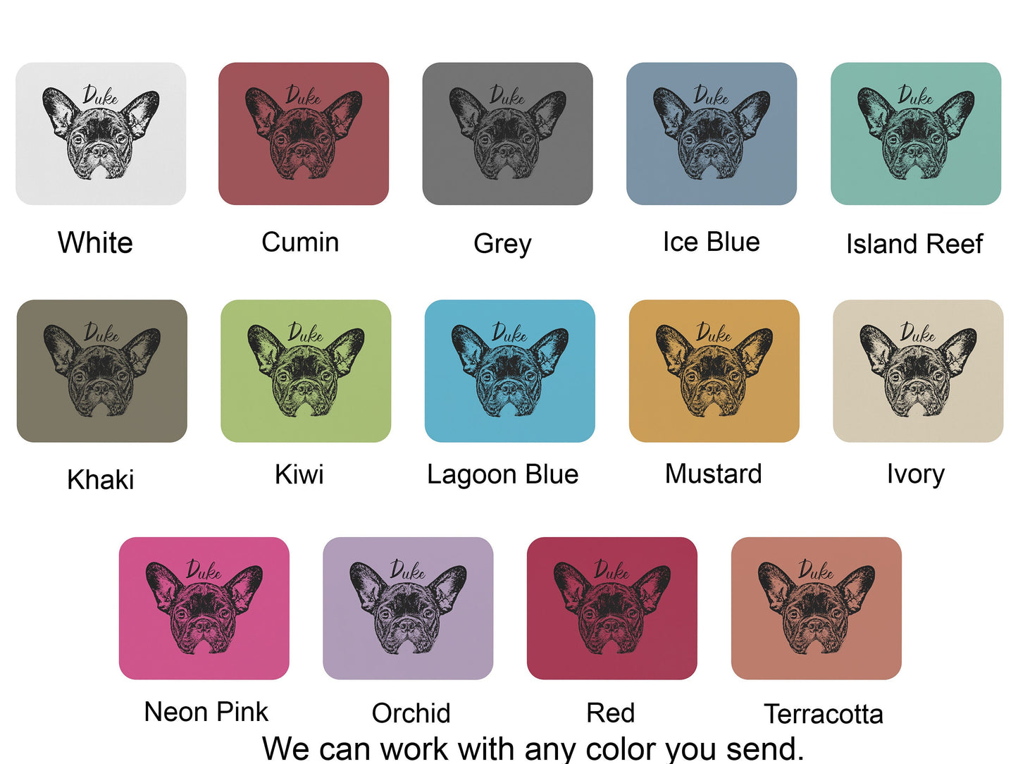 Custom Pet Dog design Mouse Pad