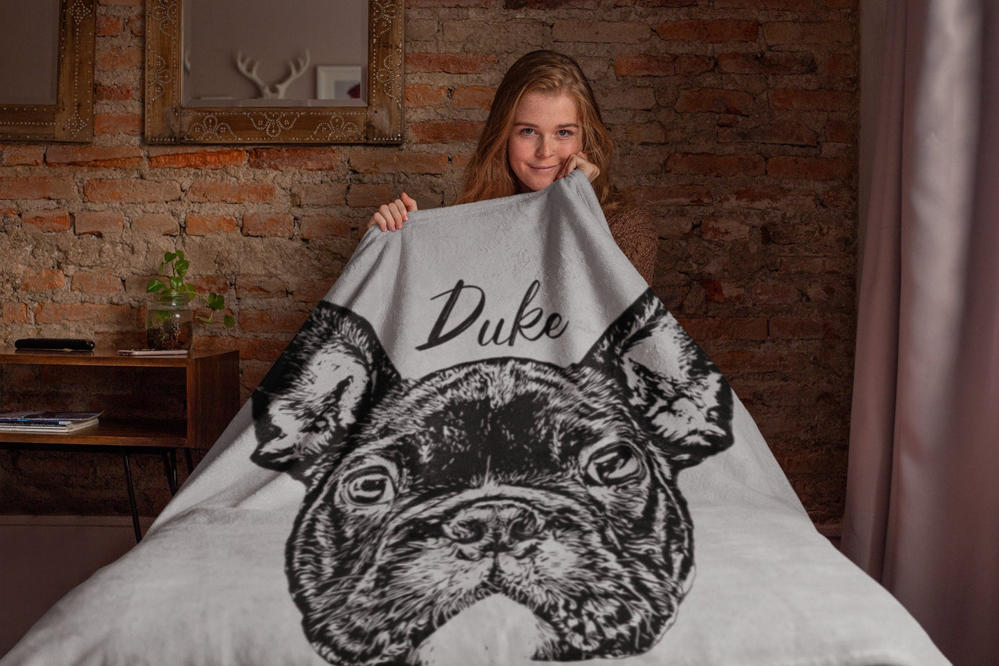 Custom Pet Blanket from your Photo Any colour any font, Personalized Dog Blanket, Cat Picture Blanket, dog mom gifts, Dog Dad Gift, USA Made