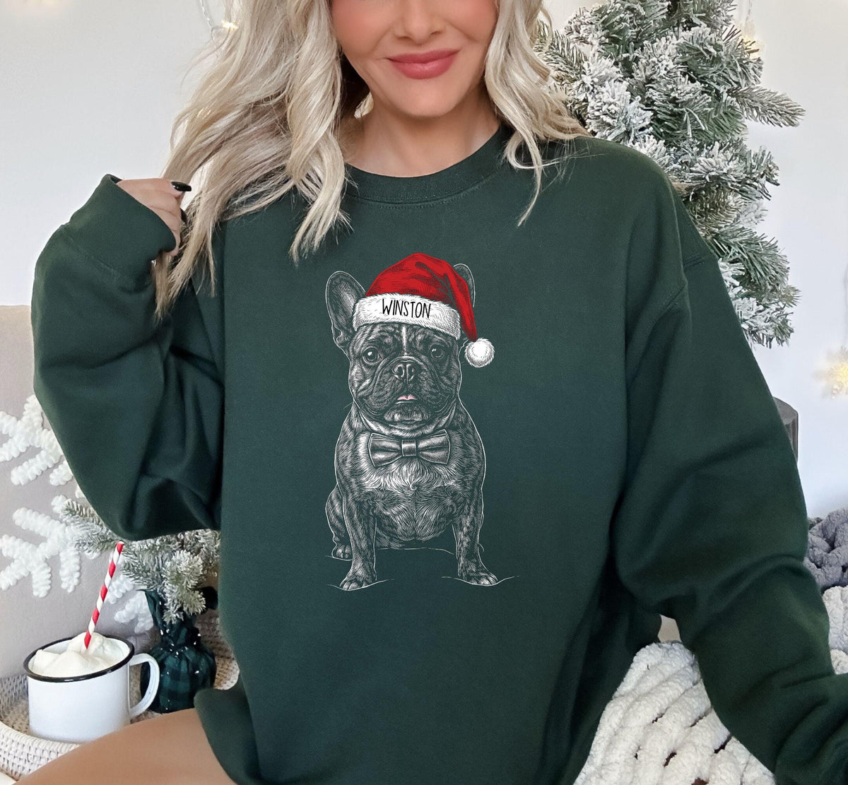 Custom Pet Christmas Sweatshirt from photo, Custom Dog Sweater, Personalized Dog Sweater, Dog Pullover, Dog Sweatshirt, Custom Cat Crewneck