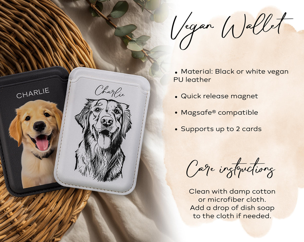 Custom Pet Magsafe Wallet, Personalized Photo Card Holder, Slim 2