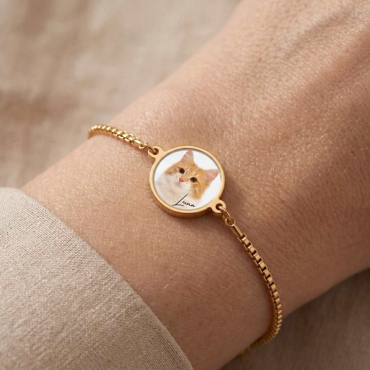 Custom Pet Photo Bracelet, Personalized Pet Memorial Charm Jewelry, Cat Loss, Remembering Pet, Dog Photo Bracelet, Dog Mom Mother's Day gift
