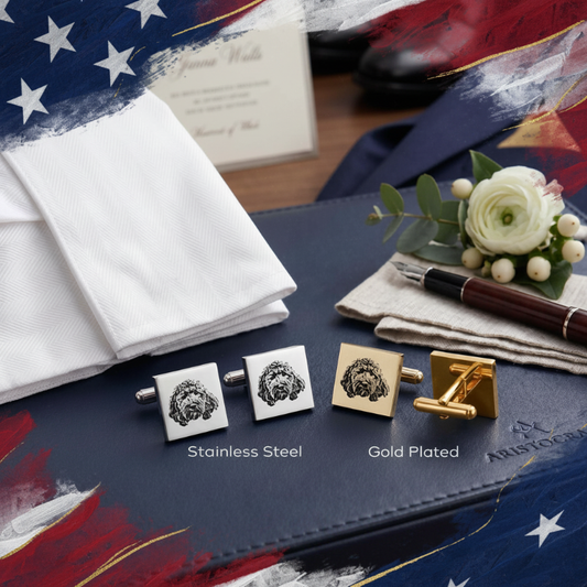 Custom Pet Portrait Cufflinks