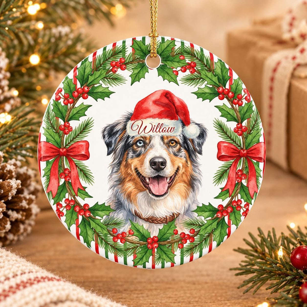Custom Pet Photo Ornament, Personalized Ceramic Memorial Gift Now