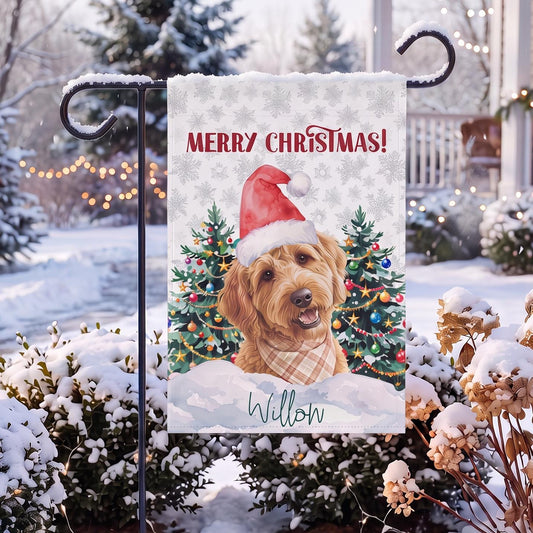 custom pet garden flag Personalized Pet Watercolor Holiday Flag!!