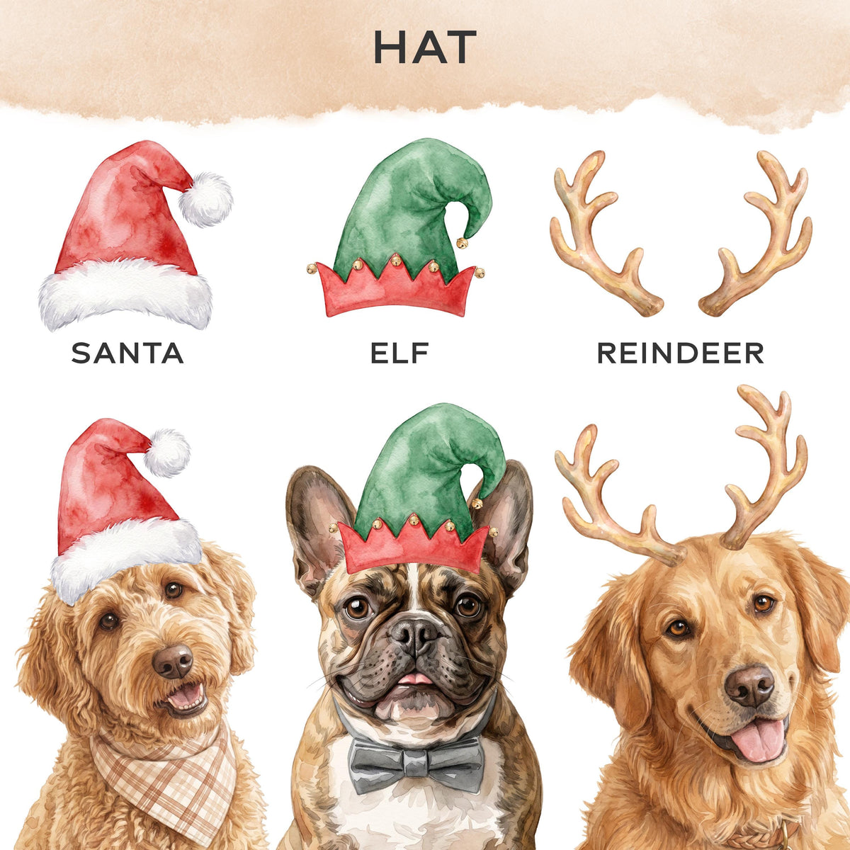 Custom Pet Christmas Plate, Personalized 13.9x9.96 Oval Melamine.