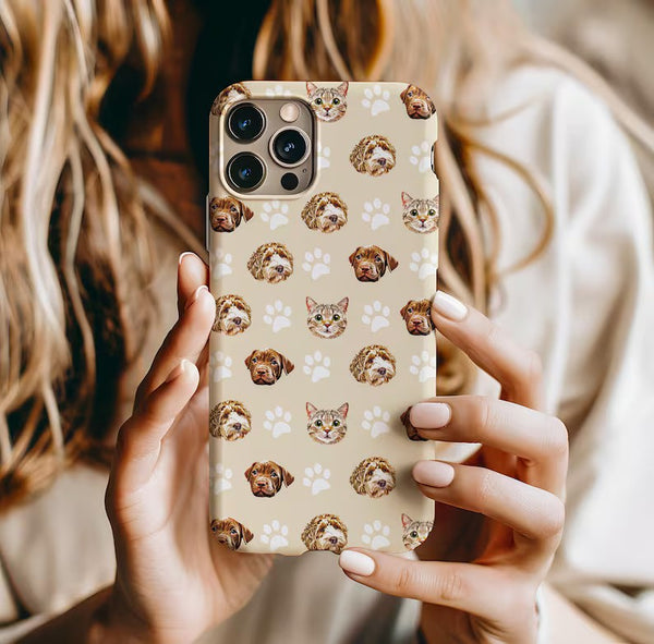 Custom Pet iPhone 11 12 13 14 15 16 17 Case