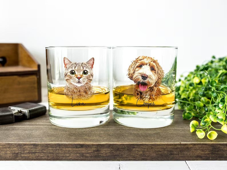 Custom Pet Bar Whiskey Glass