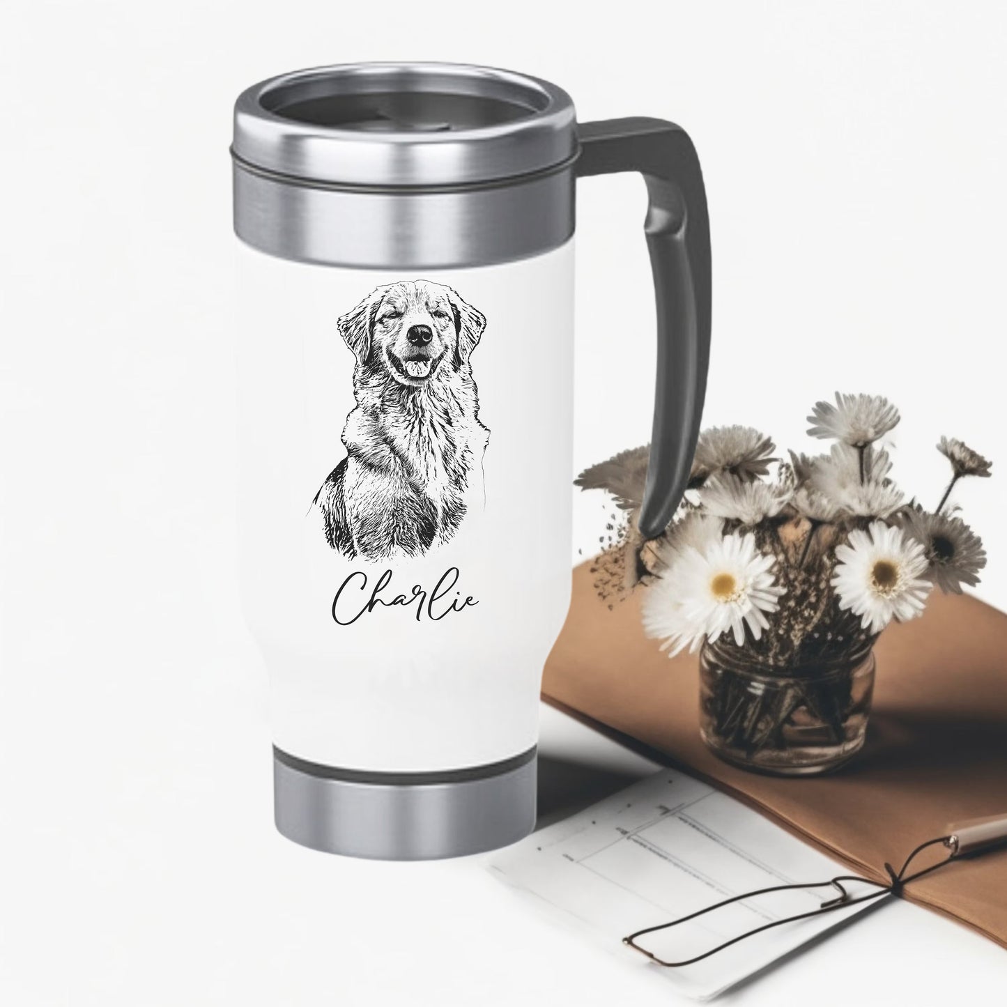 Custom Dog Cat Tumbler Mug