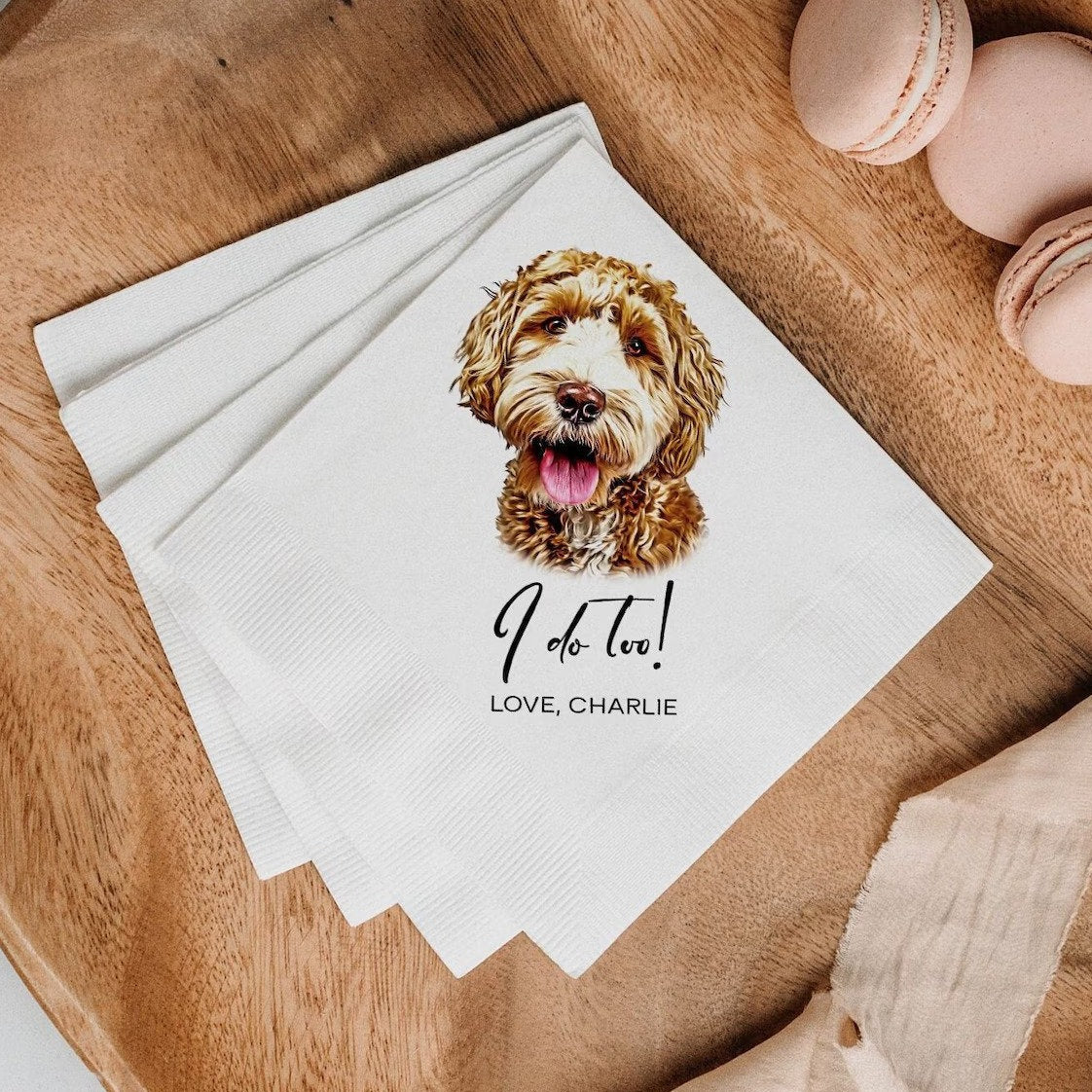 Custom Pet Cocktail Napkins colorful