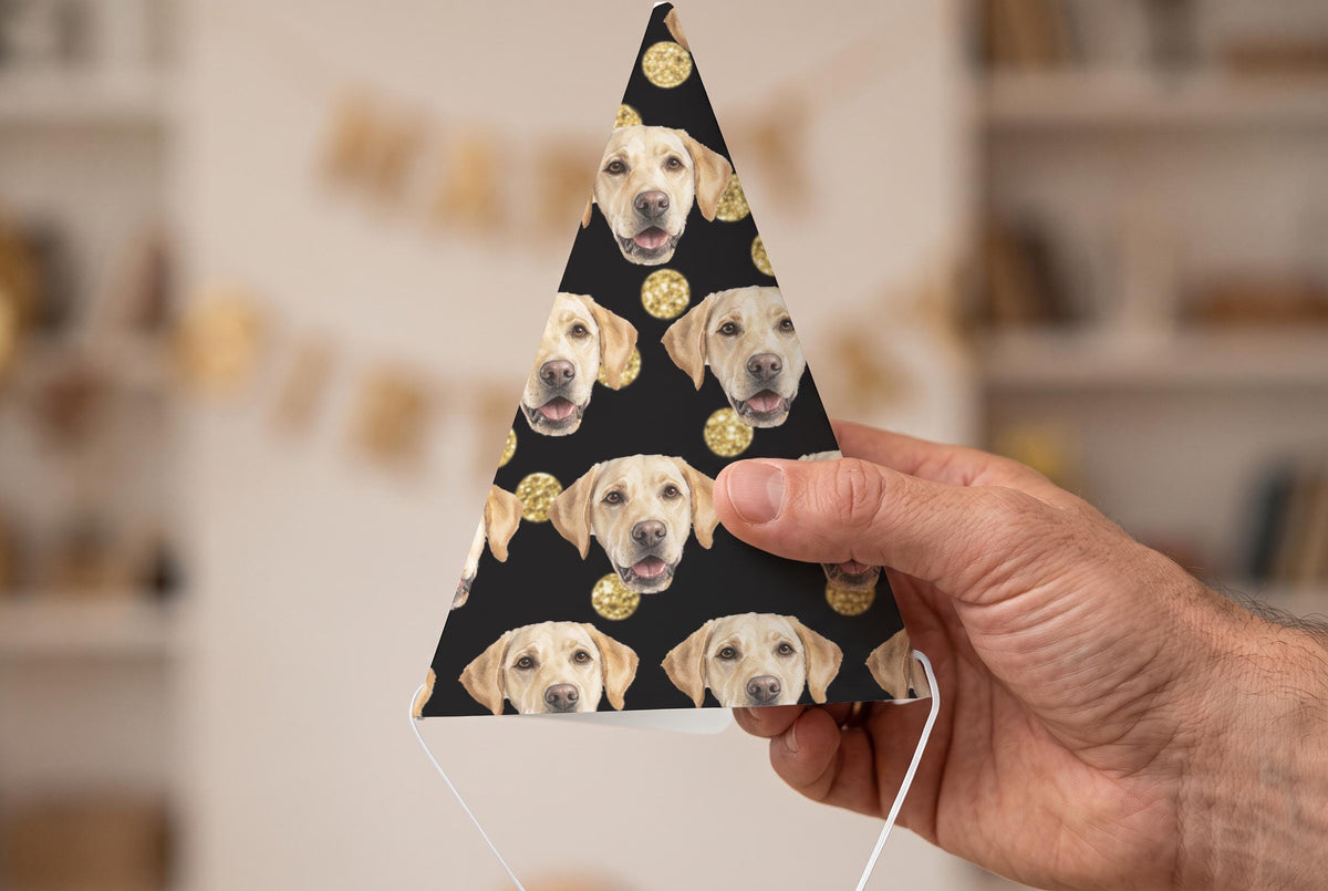 Custom Pet Party Hat', Dog & Cat Photo Hat, 6.69In X 4.33In Name.