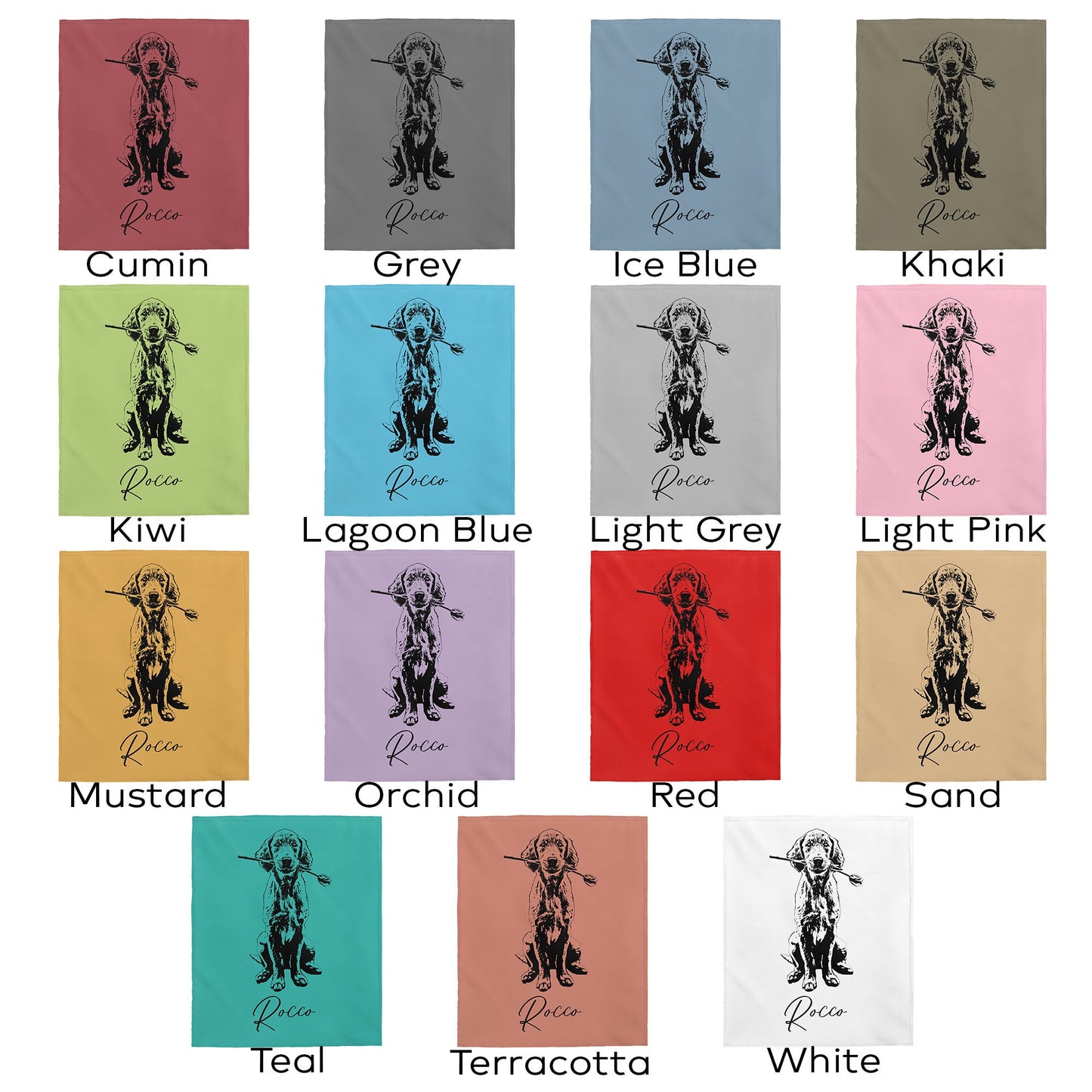 Custom Pet Blanket from your Photo Any colour any font, Personalized Dog Blanket, Cat Picture Blanket, dog mom gifts, Dog Dad Gift, USA Made