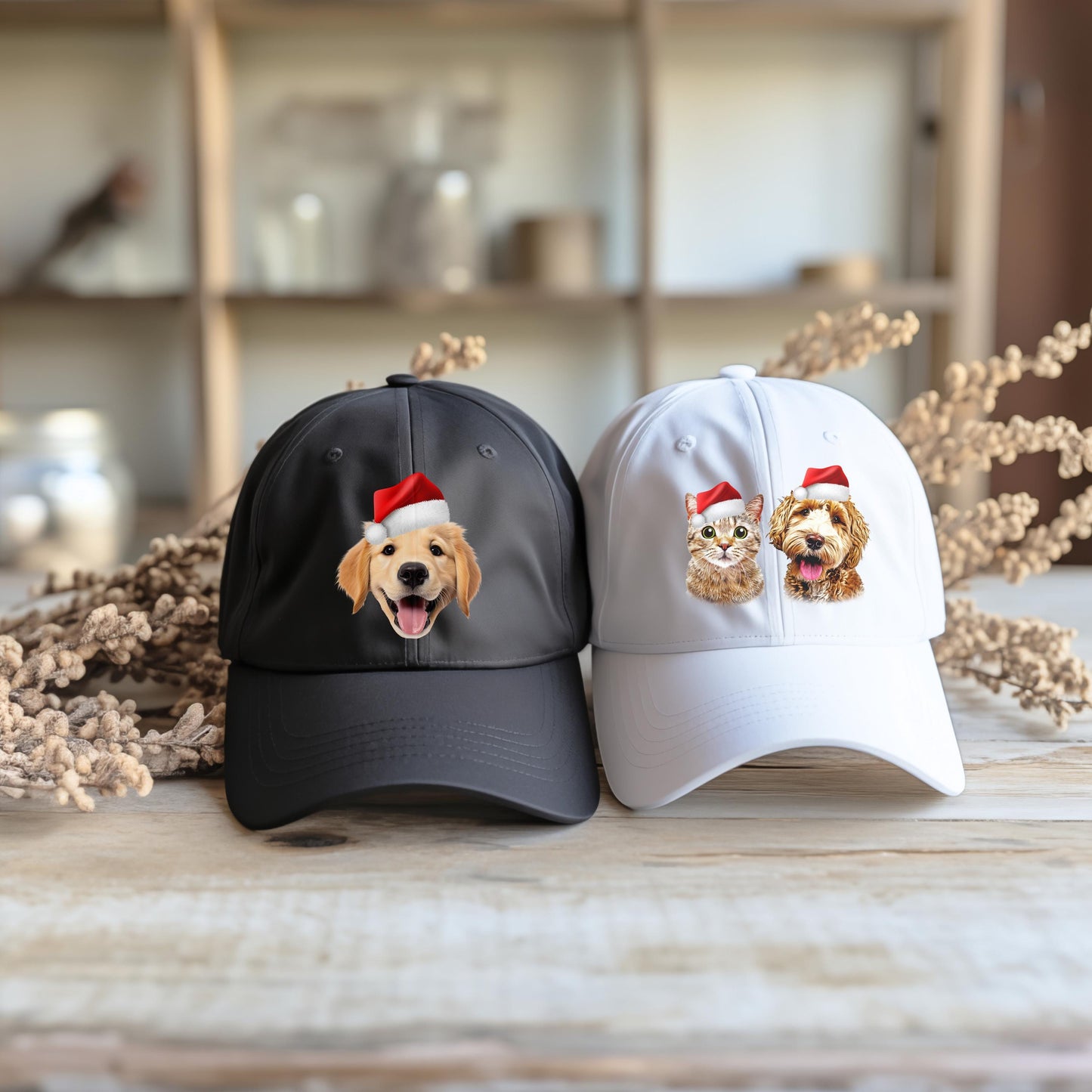 Custom Pet Christmas baseball hat