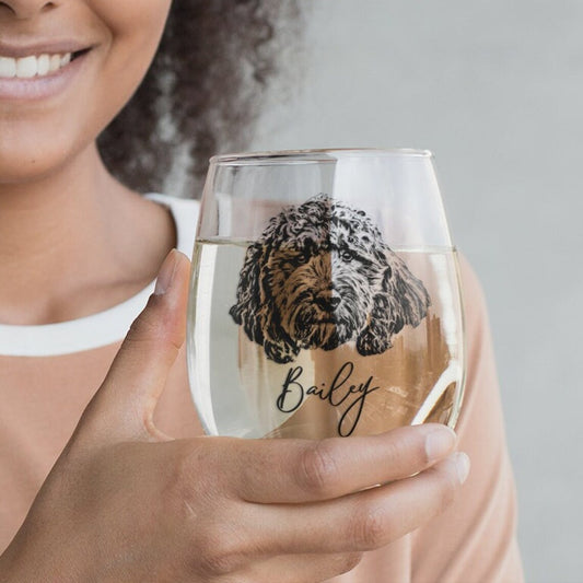 Custom Pet Wine glass