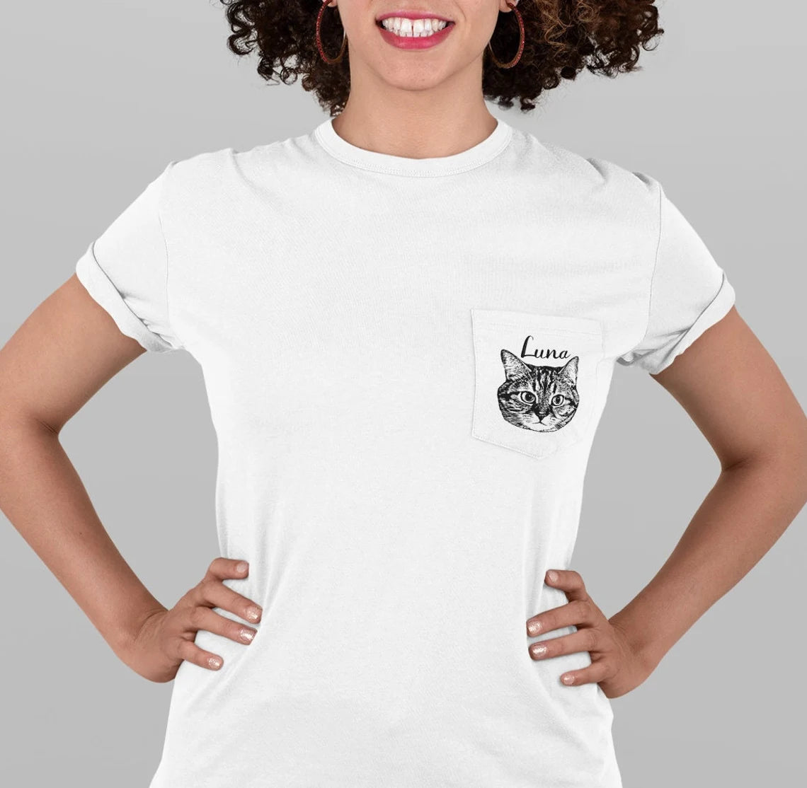 Unisex Pocket Dog Tee Shirt