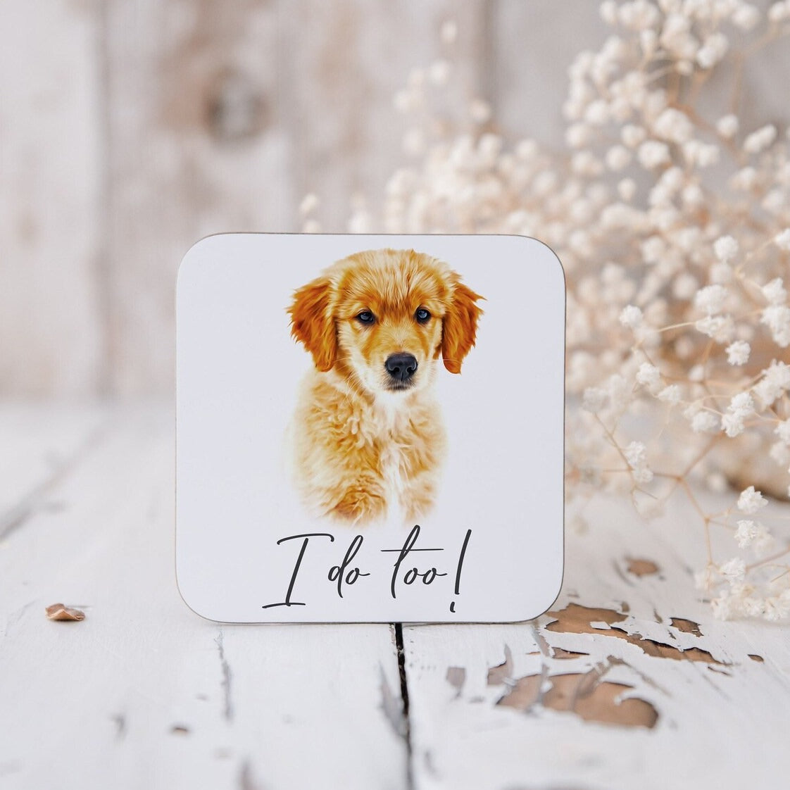 Custom Pet Wedding Coasters