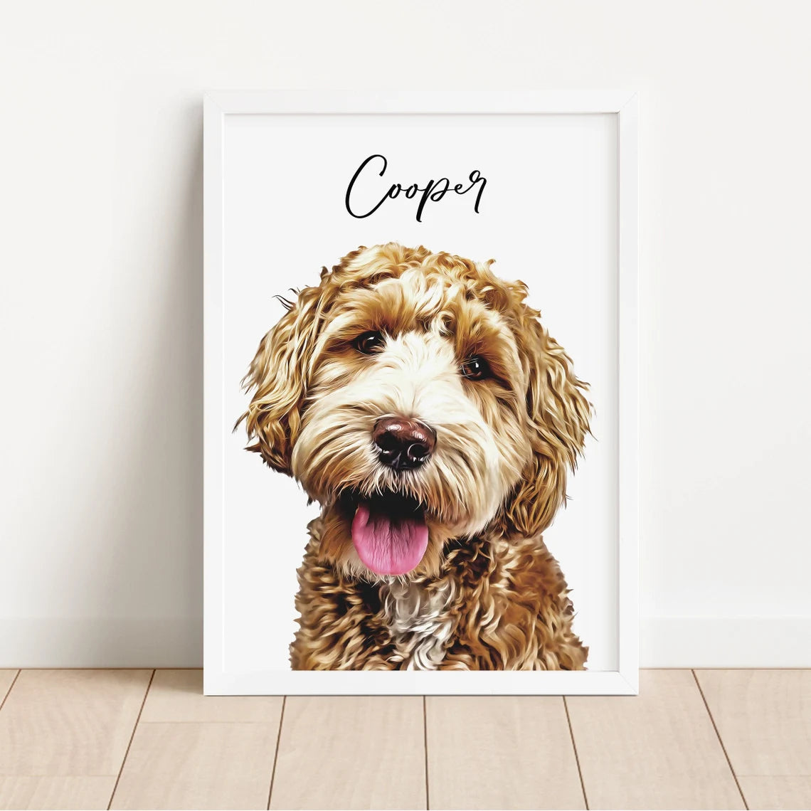 Custom Pet Portrait - Framed - Canvas