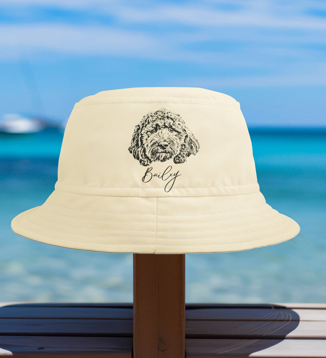 Custom pet Beach Bucket Hat