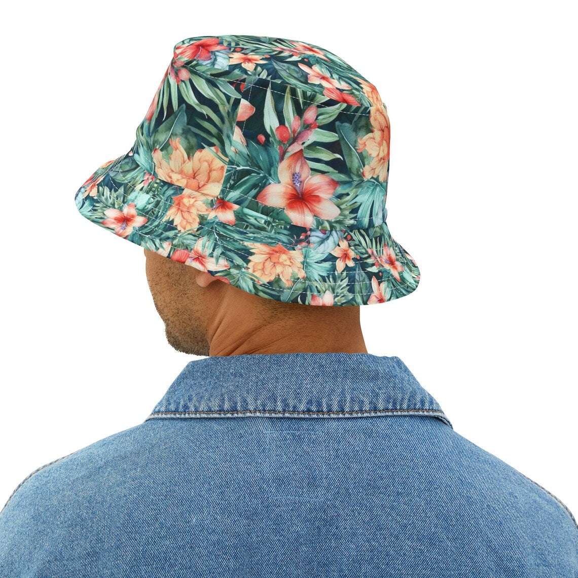 Custom pet Beach Hawaiian Bucket Hat