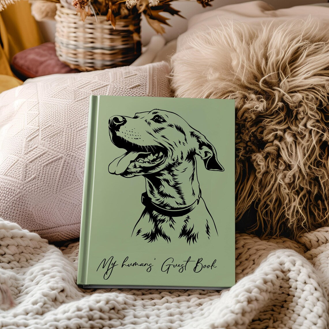 Custom Pet Wedding Guest Sign Book Journal