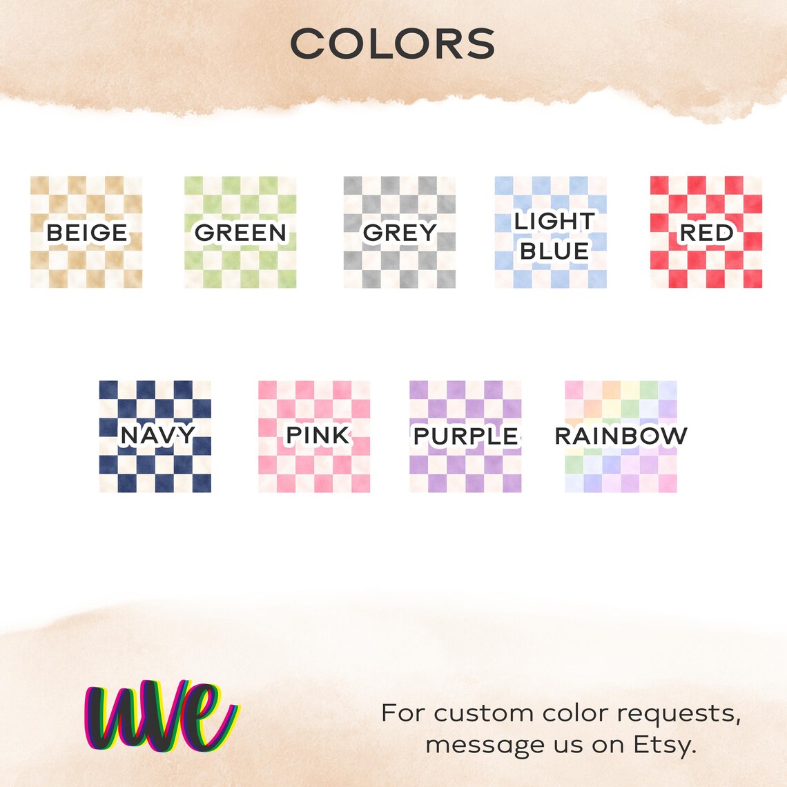 Custom Pet Watercolor Coffee Mug checkered