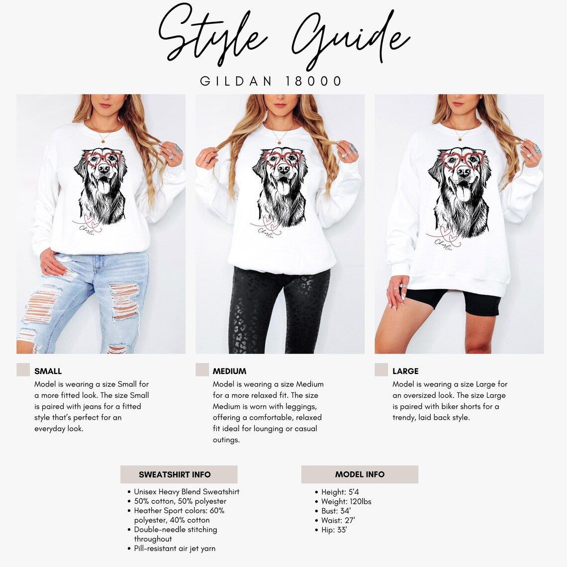 Custom Pet Crewneck Sweatshirt - Valentine’s Day, Mother's Day Gift