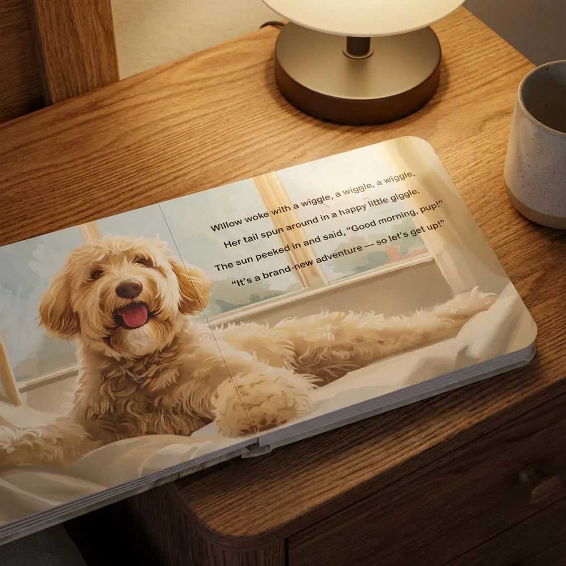 Custom Pet Photo Board Book, Personalized Kids Dog Story